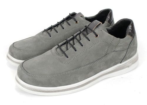 Diego Navarro – мъжки обувки спортен стил от естествен набук в сиво