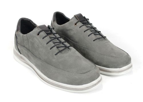 Diego Navarro – мъжки обувки спортен стил от естествен набук в сиво