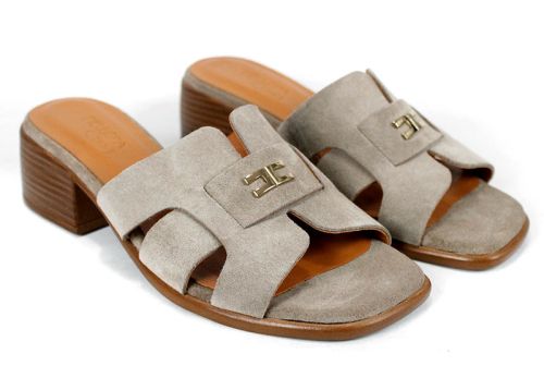 Стилен ежедневен комфорт с цвят визон – Liora Vento велурени дамски чехли