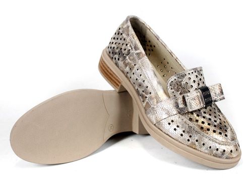 летни обувки златист ефект дамски