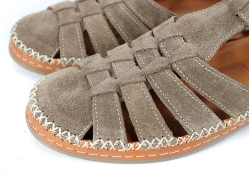 летни сандали велур дамски комфорт