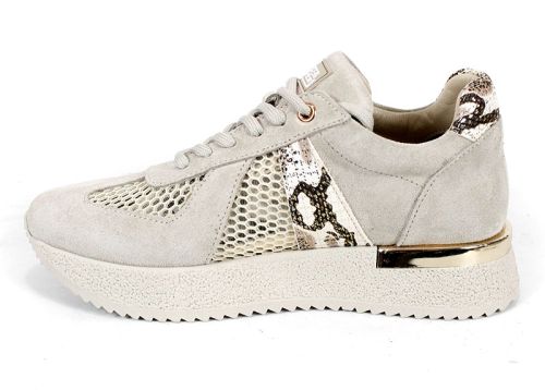 модерни дамски сникърси велур и текстил с дишащ дизайн