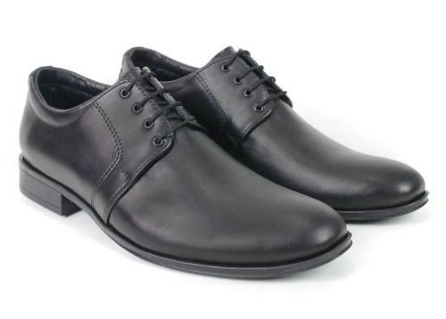 Черни мъжки официални обувки Elegant Step с връзки