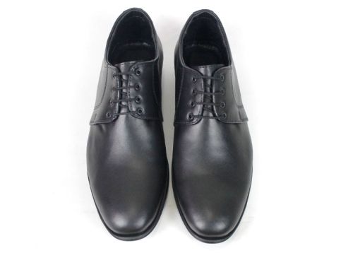 Elegant Step – мъжки официални обувки от естествена кожа – черни