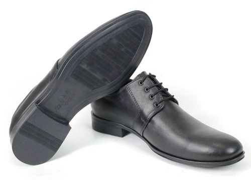 Elegant Step – мъжки официални обувки от естествена кожа – черни