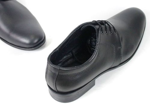 Elegant Step – мъжки официални обувки от естествена кожа – черни