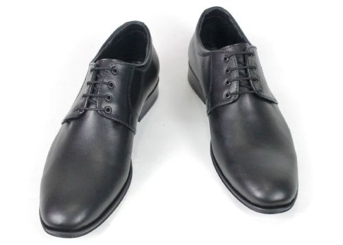 Elegant Step – мъжки официални обувки от естествена кожа – черни