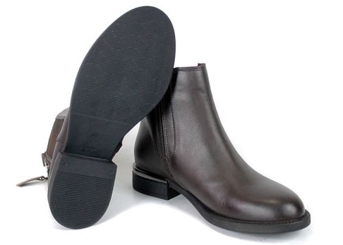 Chiara Moretti – Women's Brown Chelsea Boots in Genuine Leather