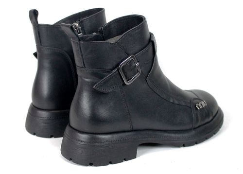 Noir Stella Women's Genuine Leather Winter Ankle Boots