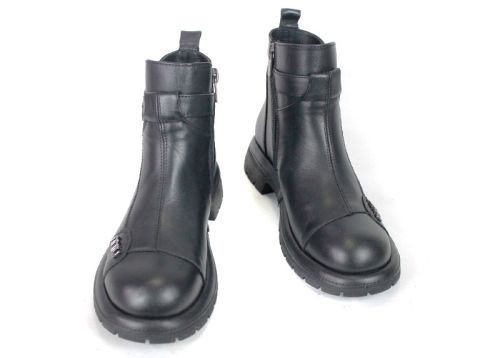 Noir Stella Women's Genuine Leather Winter Ankle Boots