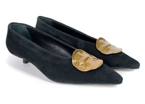Women's Elegant Black Suede Shoes – Carlotta Ricci