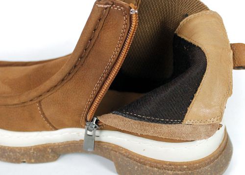 Mara Vellini – Women's Light Brown Genuine Suede Ankle Boots