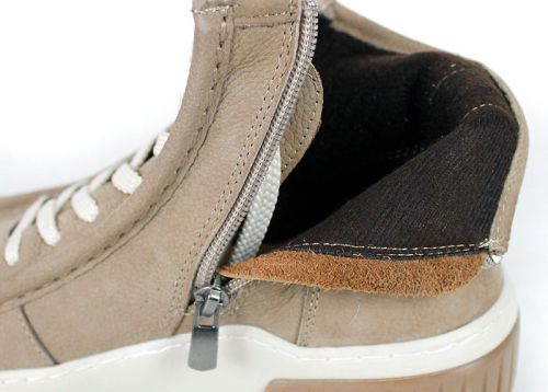 Nero Vance – Women's Mink Nubuck Ankle Boots with Laces