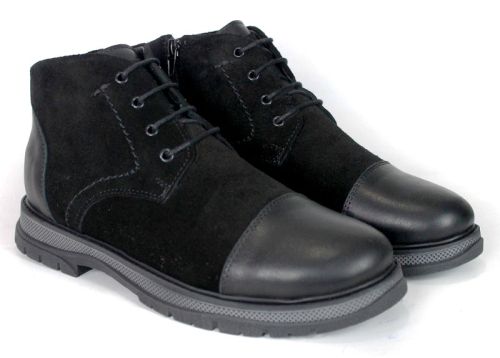 Antonio Velasco Men's Chukka Boots – Black Genuine Suede and Leather
