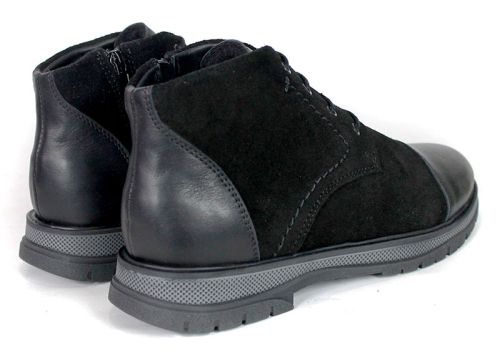 Antonio Velasco Men's Chukka Boots – Black Genuine Suede and Leather