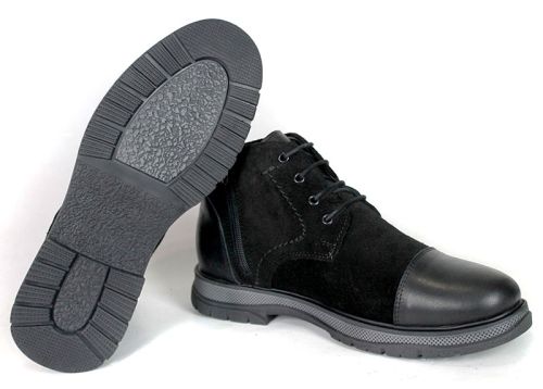 Antonio Velasco Men's Chukka Boots – Black Genuine Suede and Leather
