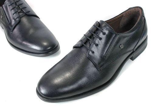 Matteo Ferri – Men's Formal Shoes in Black Genuine Leather