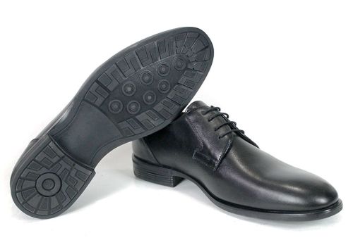 Black men's formal lace-up shoes Luca Moretti