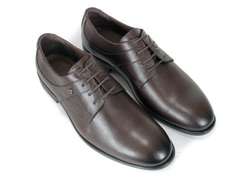 Adriano Morelli Men's Formal Shoes – Dark Brown Genuine Leather