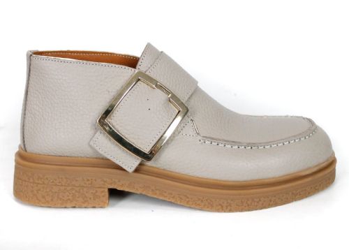 Claudia Venturi – Women’s Genuine Leather Boots in Taupe