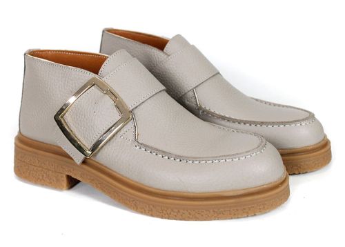 Claudia Venturi – Women’s Genuine Leather Boots in Taupe