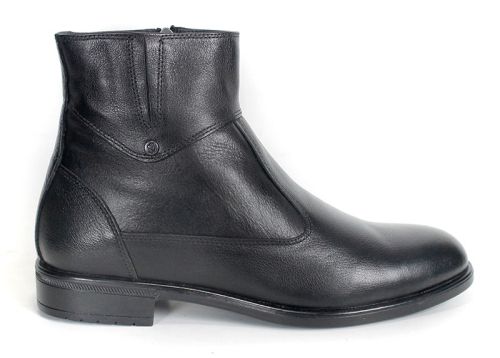 Matteo Bellori – Men's Formal Ankle Boots in Black Genuine Leather