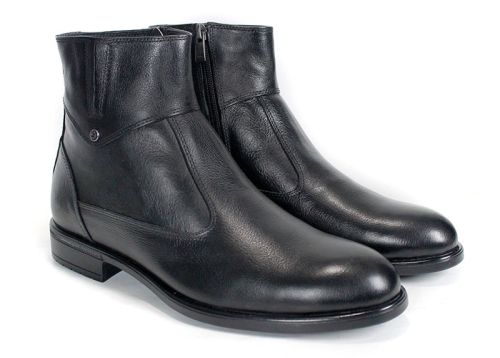 Matteo Bellori – Men's Formal Ankle Boots in Black Genuine Leather