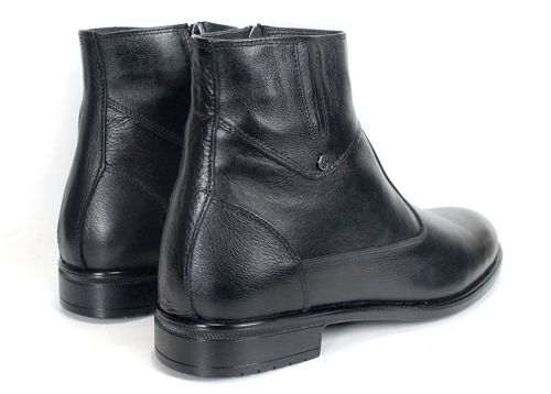 Matteo Bellori – Men's Formal Ankle Boots in Black Genuine Leather