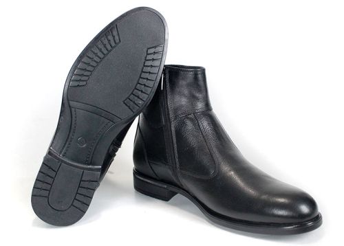 Matteo Bellori – Men's Formal Ankle Boots in Black Genuine Leather
