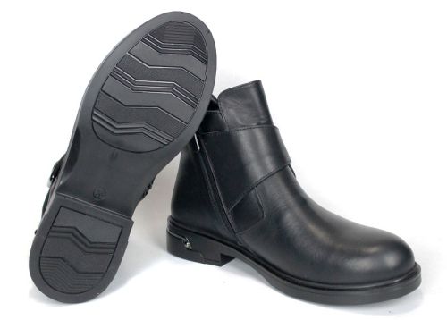 Elena Vercelli – Women's Chelsea Ankle Boots in Genuine Black Leather