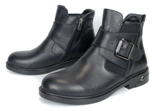Elena Vercelli – Women's Chelsea Ankle Boots in Genuine Black Leather