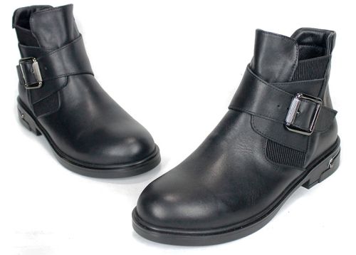 Elena Vercelli – Women's Chelsea Ankle Boots in Genuine Black Leather