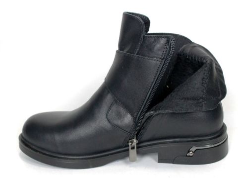 Elena Vercelli – Women's Chelsea Ankle Boots in Genuine Black Leather